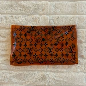 Louis Vuitton Pouch for Swimwear storage Monogram PVC Orange
